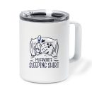 Bowling Sleeping Shirt T Shirt Design Insulated Coffee Mug 10oz