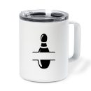 Bowling Sport Pin Label Insulated Coffee Mug 10oz