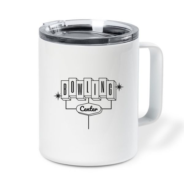 Bowling Stroke Center Signs Insulated Coffee Mug 10oz