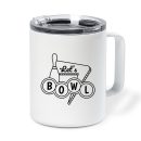 Bowling Stroke Sign Lets Bowl Insulated Coffee Mug 10oz