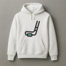 Hockey Stick And Puck Icon Hoodie