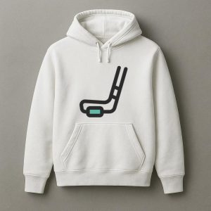 Hockey Stick And Puck Icon Hoodie