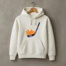 Hockey Stick On Fire Illustration Hoodie