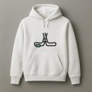 Hockey Sticks And Puck Icon Hoodie