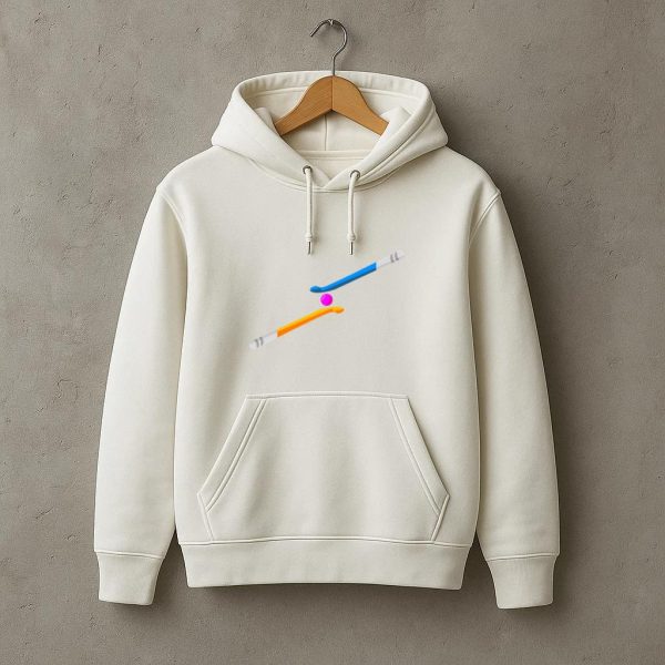 Hockey Sticks Flat Hoodie - Image 3