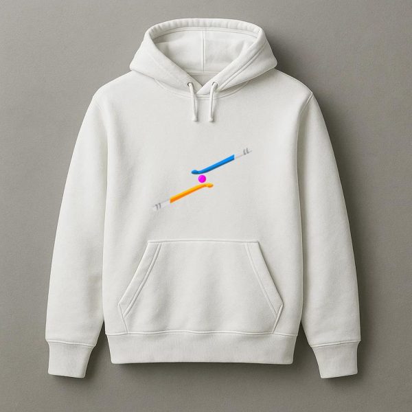 Hockey Sticks Flat Hoodie