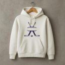 Hockey Sticks Label Cut Out Hoodie