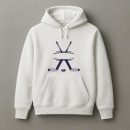 Hockey Sticks Label Cut Out Hoodie