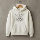 Hockey Team Stick Ball Star Badge Stroke Hoodie