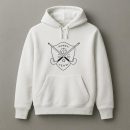 Hockey Team Stick Ball Star Badge Stroke Hoodie