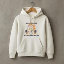 Ice Hockey Helmet Badge Quote Flat Hoodie