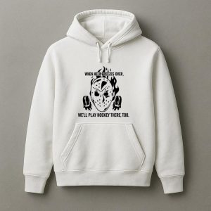 Ice Hockey Helmet Badge Quote Hoodie