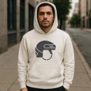 Ice Hockey Helmet Flat Icon Hoodie