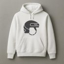 Ice Hockey Helmet Flat Icon Hoodie