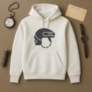 Ice Hockey Helmet Flat Icon Hoodie