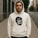 Ice Hockey Helmet High Contrast Hoodie