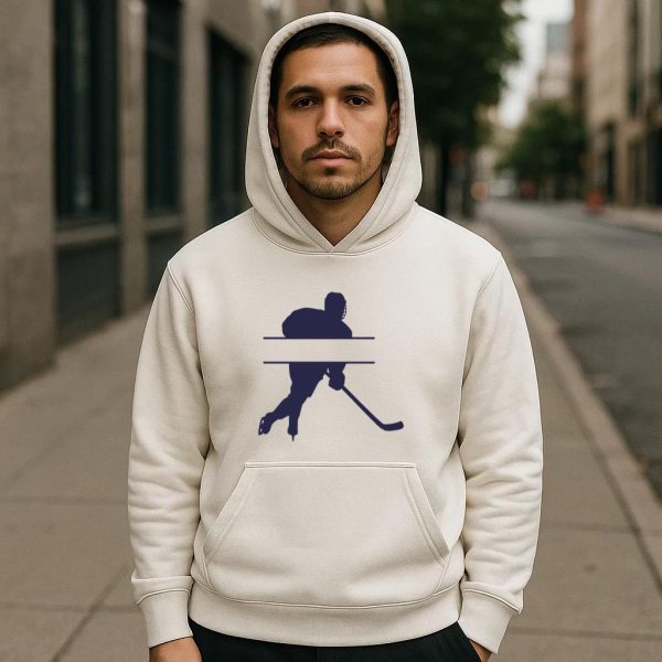 Ice Hockey Player Label Silhouette Hoodie - Image 4