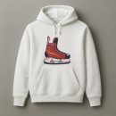 Ice Hockey Skate Illustration Hoodie