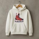 Ice Hockey Skate Illustration Hoodie