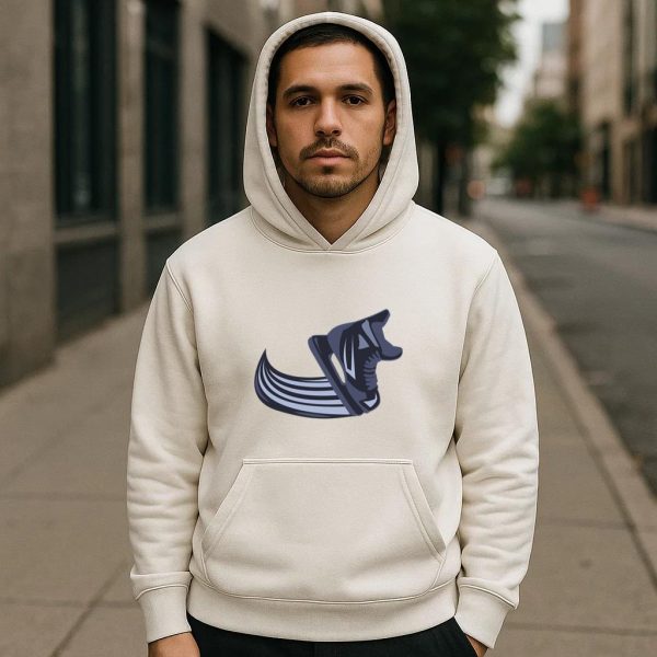 Ice Hockey Skate Moving Semi Flat Hoodie - Image 4