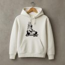 Ice Hockey Skate With Plants High Contrast Hoodie