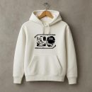 Ice Hockey Sticks And Elements High Contrast Hoodie