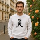 Ice Hockey Sticks With Flowers High Contrast Sweatshirt