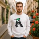 Panda Ice Hockey Stick Sports Sweatshirt