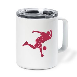 Person Bowling Silhouette Insulated Coffee Mug 10oz