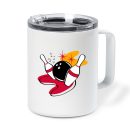 Spare Retro Bowling Insulated Coffee Mug 10oz