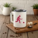 Teenager Bowling People Silhouette Insulated Coffee Mug 10oz