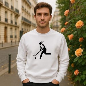 Woman Playing Field Hockey Sweatshirt